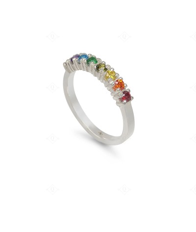 Anillo Tricillo Multicolor...