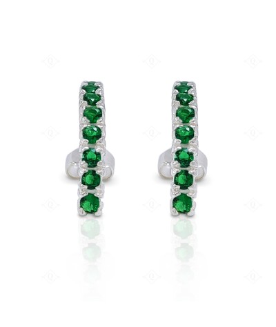 Aretes Tricillo Verde