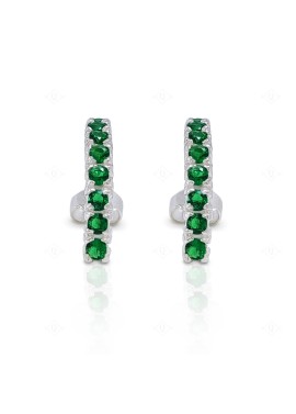 Aretes Tricillo Verde