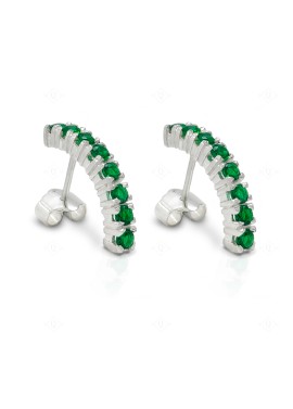 Aretes Tricillo Verde