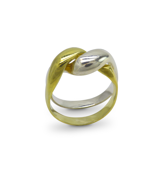 Anillo nudo del amor Dorado Plateado