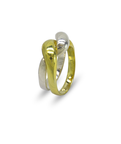 Anillo nudo del amor Dorado Plateado