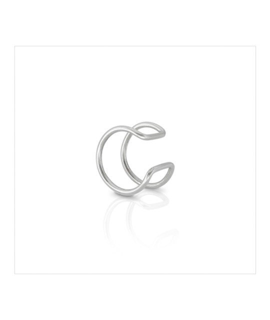 Earcuff hilo dos aros plata 925