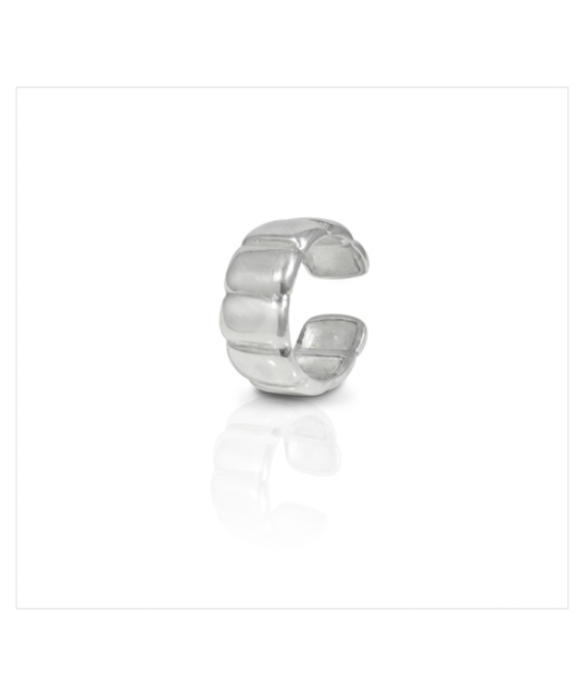 Earcuff rectangulos brillante plata 925