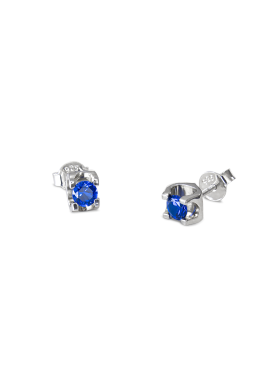 Aretes topo caja U Azul