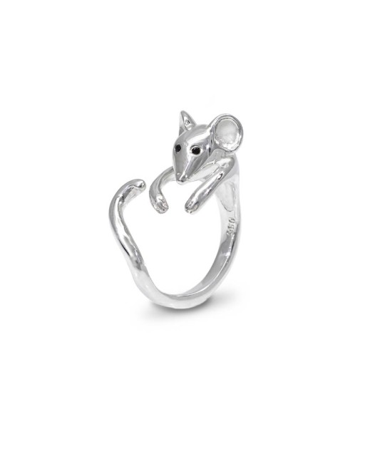 Anillo ratón plata 925 ajustable