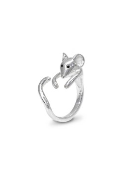 Anillo ratón plata 925 ajustable