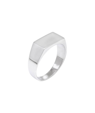 Anillo sello rectangular plata 925