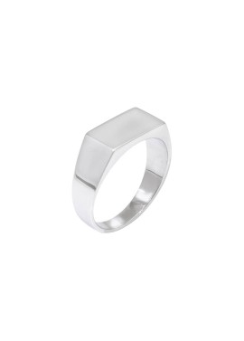 Anillo sello rectangular plata 925