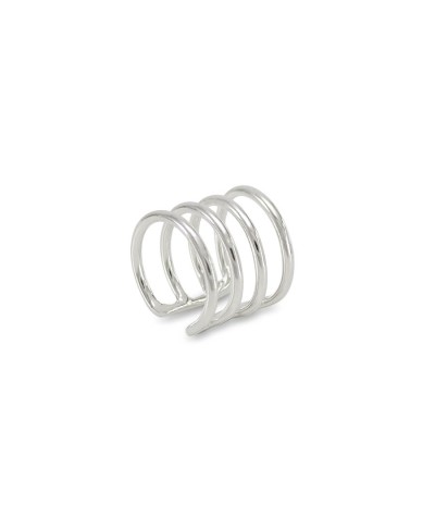 Earcuff 4 Aros plata 925