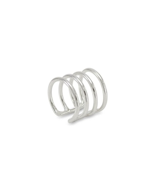 Earcuff 4 Aros plata 925