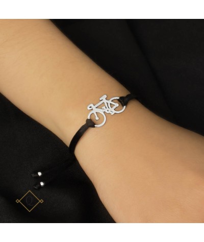 Pulsera bici plata 925 hilo...