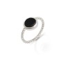 Anillo onix entorchado plata 925